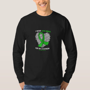 T-shirt Je Porte De La Lime Vert Pour Ma Stepmaman Maladie