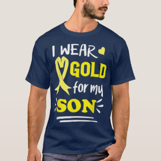 T-shirt Je Porte De L'Or Pour Mon Fils Sensibilisation Au