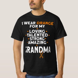 T-shirt Je Porte De L'Orange Pour Ma Sensibilisation À La