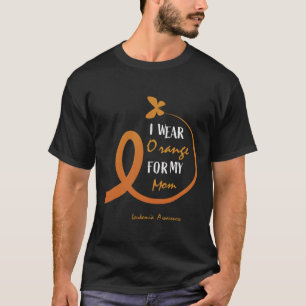 T-shirt Je Porte De L'Orange Pour Mon Cadeau De Sensibilis