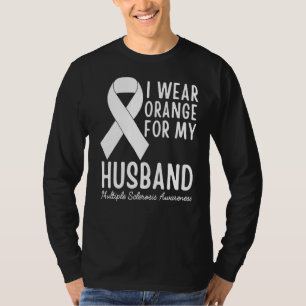 T-shirt Je Porte De L'Orange Pour Mon Mari Ms Multiple Scl