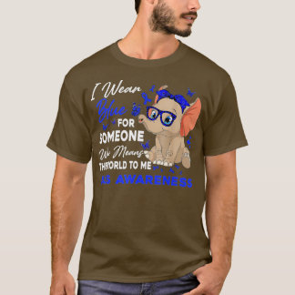T-shirt Je porte des lunettes de sensibilisation à la SLA