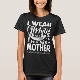 T-shirt Je Porte Du Blanc Pour Ma Mère Multiples Héréditai
