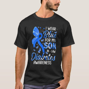 T-shirt Je Porte Du Bleu Pour Fils En Droit Sensibilisatio