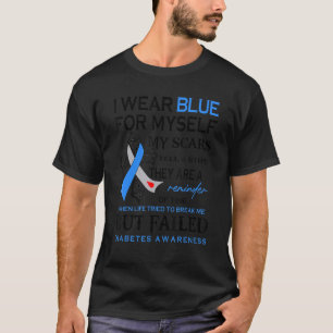 T-shirt Je Porte Du Bleu Pour Ma Foi Et Du Ribbo Bleu Croi
