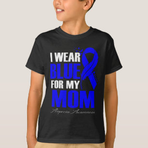 T-shirt Je Porte Du Bleu Pour Ma Mère Alopecia