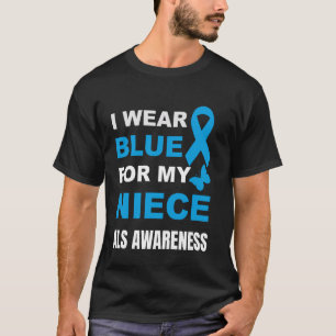 T-SHIRT JE PORTE DU BLEU POUR MA NIECE AUSSI CONSCIENCE