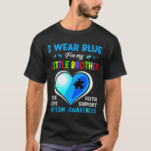 T-shirt Je Porte Du Bleu Pour Ma Petite Sensibilisation su