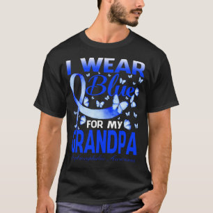 T-shirt Je Porte Du Bleu Pour Ma Sensibilisation À L'Hydro