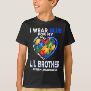 T-shirt Je Porte Du Bleu Pour Ma Sensibilisation sur l'aut
