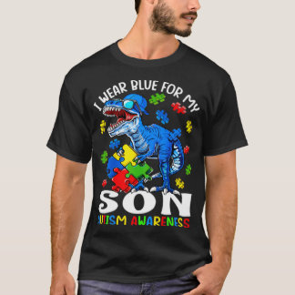 T-shirt Je Porte Du Bleu Pour Mon Fils Sensibilisation sur