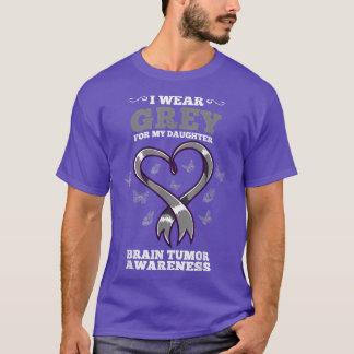 T-shirt Je porte du gris pour la sensibilisation à la tume