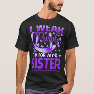 T-shirt Je Porte Du Purple Pour Ma Soeur Turner Syndrome A