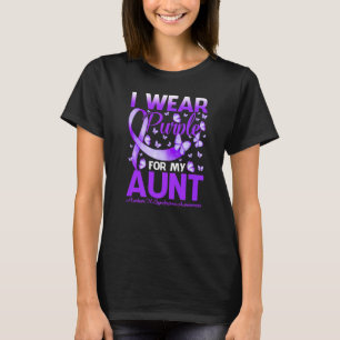 T-shirt Je Porte Du Purple Pour Mon Marqueur De Tante X Ac