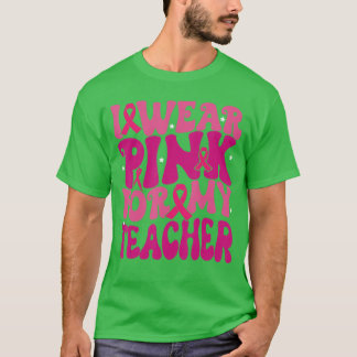 T-shirt Je porte du rose pour la sensibilisation au cancer