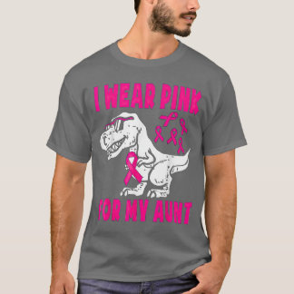 T-shirt Je porte du rose pour la sensibilisation au cancer