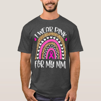 T-shirt Je Porte Du Rose Pour Le Soutien De Sensibilisatio
