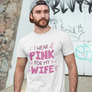 T-shirt Je Porte Du Rose Pour Ma Femme