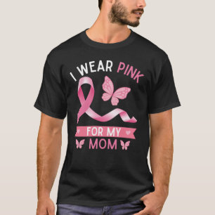 T-shirt Je porte du rose pour ma mère, Sensibilisation au 