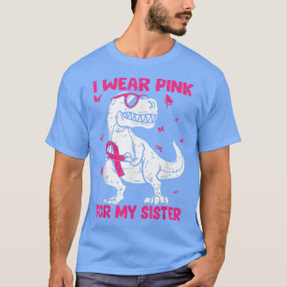 T-shirt Je Porte Du Rose Pour Ma Soeur Sensibilisation Au 