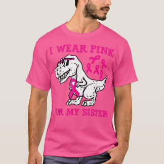 T-shirt Je Porte Du Rose Pour Ma Soeur Sensibilisation Au 