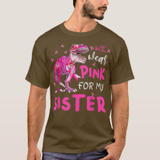 T-shirt Je Porte Du Rose Pour Ma Soeur Sensibilisation Au 