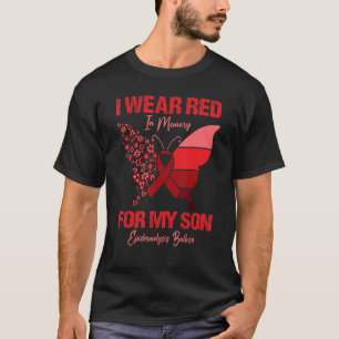 T-shirt Je Porte Du Rouge En Mémoire De Mon Fils Epidermol