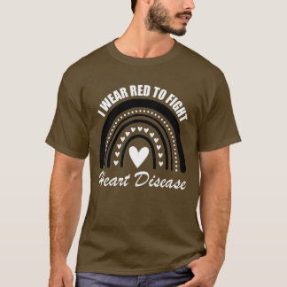 T-shirt Je Porte Du Rouge Pour Lutter Contre Les Maladies 