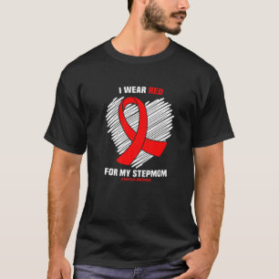 T-shirt Je Porte Du Rouge Pour Ma Sensibilisation À L'Hémo