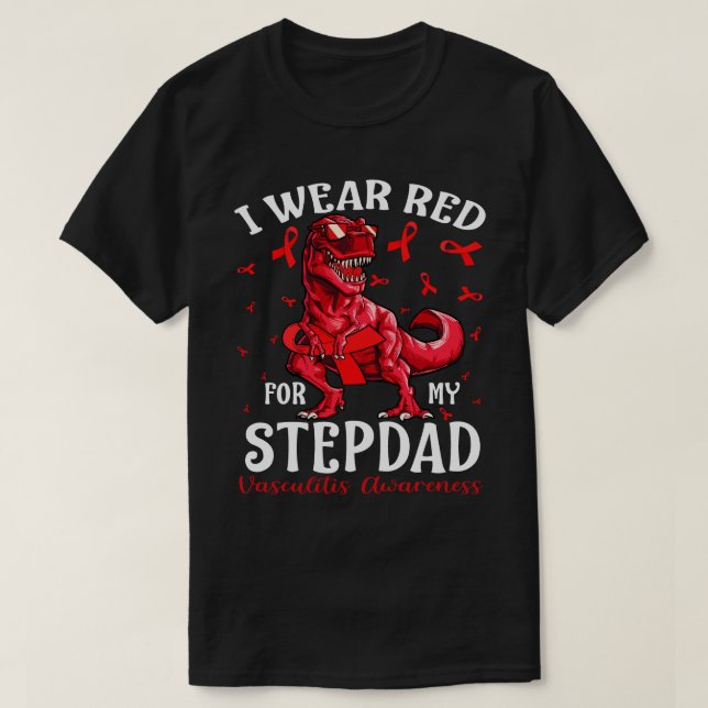 T-shirt Je Porte Du Rouge Pour Mon Din De Sensibilisation  (Design devant)