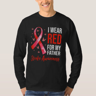 T-shirt Je Porte Du Rouge Pour Mon Père Survivant De Sensi