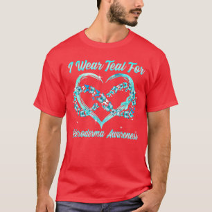 T-shirt Je porte du sarcelle pour la sensibilisation à la