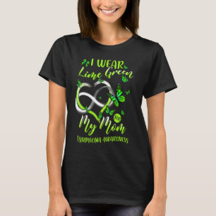 T-shirt Je Porte Du Vert Lime Pour Ma Mère Lymphoma Sensib