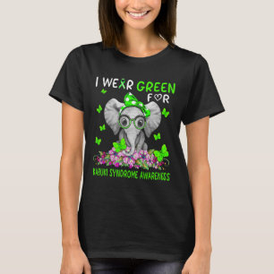 T-shirt Je porte du vert pour la sensibilisation au syndro
