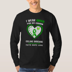 T-shirt Je Porte Du Vert Pour Mes Lauréats Des Maladies Cé
