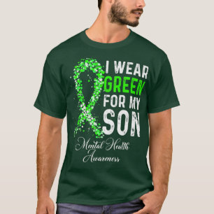 T-shirt Je Porte Du Vert Pour Mon Fils Sensibilisation À L
