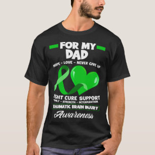T-shirt Je Porte Du Vert Pour Mon Papa Papa Papa Papa TBI 