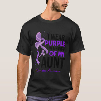 T-shirt Je Porte Du Violet En Mémoire De Mon Adjudant De L