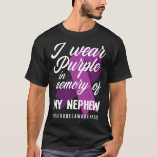 T-shirt Je Porte Du Violet En Mémoire De Mon Surdose Nephe