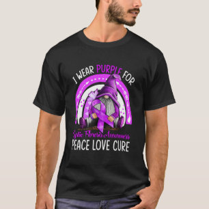 T-shirt Je porte du violet pour la sensibilisation à la mu