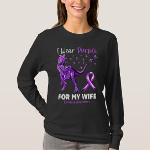 T-shirt Je Porte Du Violet Pour La Sensibilisation À L'épi