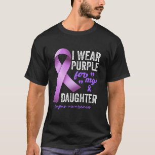 T-shirt Je Porte Du Violet Pour La Sensibilisation Au Lupu