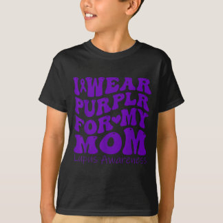 T-shirt Je porte du violet pour la sensibilisation au lupu