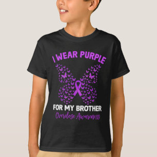 T-shirt Je Porte Du Violet Pour La Sensibilisation De Mon 