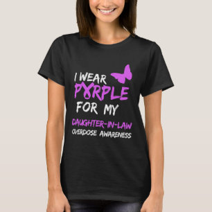 T-shirt Je Porte Du Violet Pour La Surdose De Ma Belle-Fil
