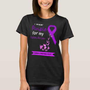 T-shirt Je Porte Du Violet Pour Ma Mère En Droit, Adolesce