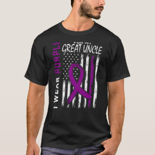 T-shirt Je Porte Du Violet Pour Mes Grands Acteurs De L'Ép