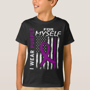 T-shirt Je Porte Du Violet Pour Moi-Même Sensibilisation À
