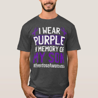 T-shirt Je Porte Du Violet Pour Mon Fils, Le Ruban De Sens