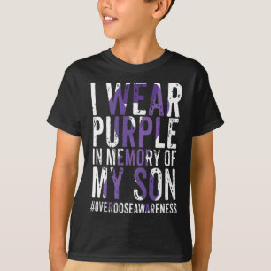 T-shirt Je Porte Du Violet Pour Mon Fils, Le Ruban De Sens